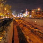 工事中の清渓川